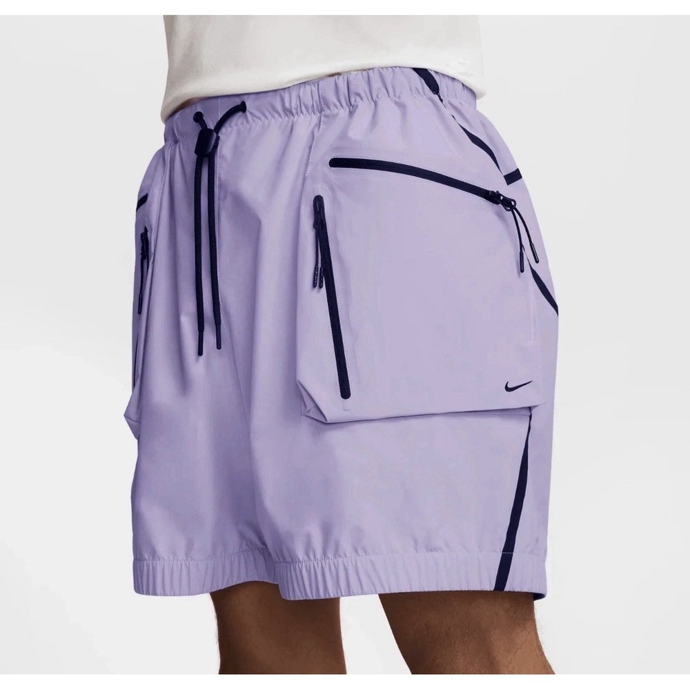 Nike Tech Men Size 2XL Super Lightweight Cargo Shorts Light Purple HJ2946-515